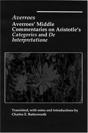 Tapa de Averroës' middle commentaries on Aristotle's Categories and De interpretatione