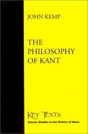 Tapa de The Philosophy of Kant (Key Texts (South Bend, Ind.).)