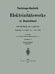 Tapa de Nachtrags-Statistik der Elektrizitätswerke in Deutschland