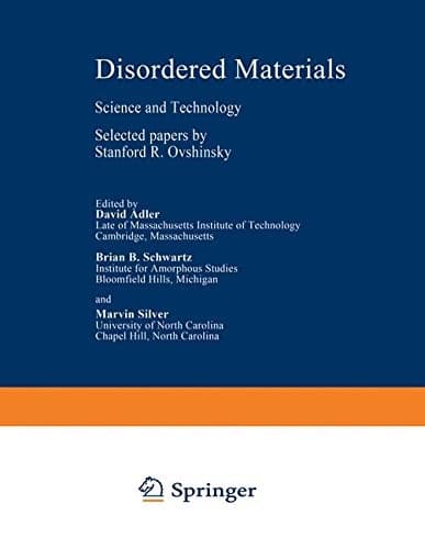 Tapa de Disordered Materials