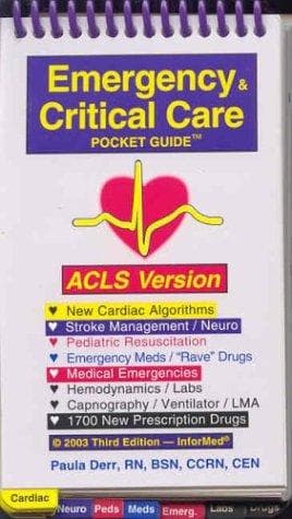 Tapa de Emergency & Critical Care Pocket Guide, Acls Version