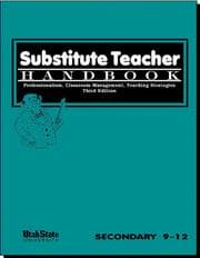 Tapa de Substitute teacher handbook, secondary 9-12