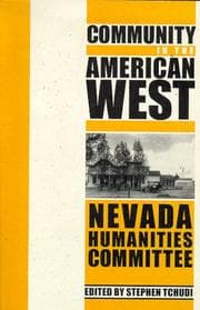 Tapa de Community in the American West