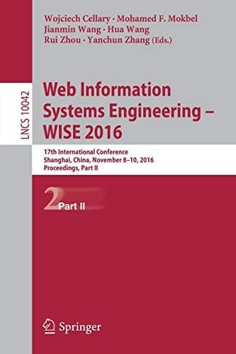 Tapa de Web Information Systems Engineering – WISE 2016