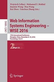 Tapa de Web Information Systems Engineering – WISE 2016
