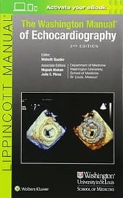 Tapa de The Washington Manual of Echocardiography