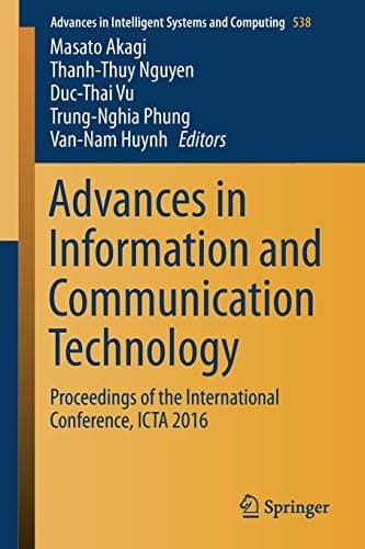 Tapa de Advances in Information and Communication Technology