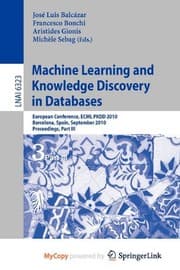 Tapa de Machine Learning and Knowledge Discovery in Databases