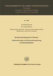 Tapa de Berechnung längsstarrer Rahmen / Untersuchungen zur Beulwertberechnung von Rechteckplatten