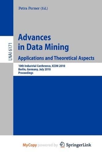 Tapa de Advances in Data Mining