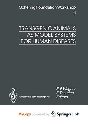 Tapa de Transgenic Animals as Model Systems for Human Diseases
