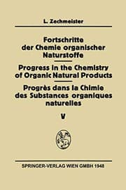 Tapa de Fortschritte Der Chemie Organischer Naturstoffe / Progress in the Chemistry of Organic Natural Products / Progrès Dans La Chimie Des Substances Organiques Naturelles