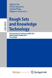 Tapa de Rough Set and Knowledge Technology