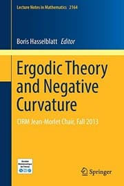 Tapa de Ergodic Theory and Negative Curvature