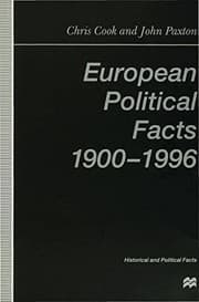 Tapa de European Political Facts 1900-1996