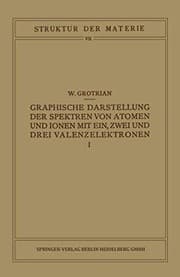 Tapa de Graphische Darstellung der Spektren von Atomen und Ionen mit Ein, Zwei und Drei Valenzelektronen