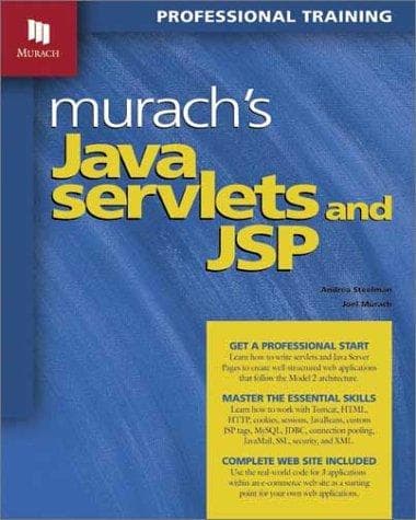 Tapa de Murach's Java servlets and JSP