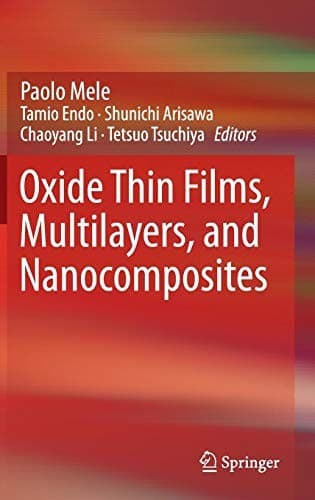 Tapa de Oxide Thin Films, Multilayers, and Nanocomposites