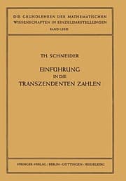 Tapa de Einführung in die Transzendenten Zahlen