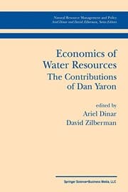 Tapa de Economics of Water Resources The Contributions of Dan Yaron