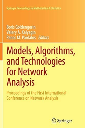 Tapa de Models, Algorithms, and Technologies for Network Analysis