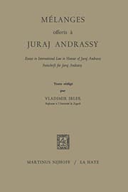 Tapa de Mélanges Offerts À Juraj Andrassy