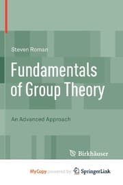 Tapa de Fundamentals of Group Theory
