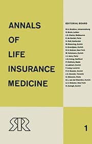 Tapa de Annals of Life Insurance Medicine