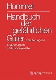 Tapa de Handbuch der gefährlichen Güter. Erläuterungen I