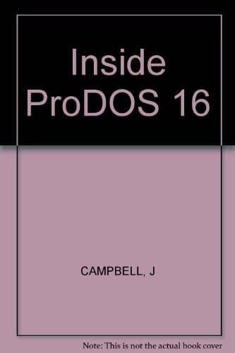 Tapa de Inside ProDOS 16