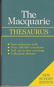 Tapa de Macquarie Budget Thesaurus