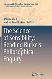 Tapa de The Science of Sensibility : Reading Burke's Philosophical Enquiry