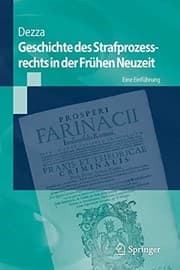 Tapa de Geschichte des Strafprozessrechts in der Frühen Neuzeit