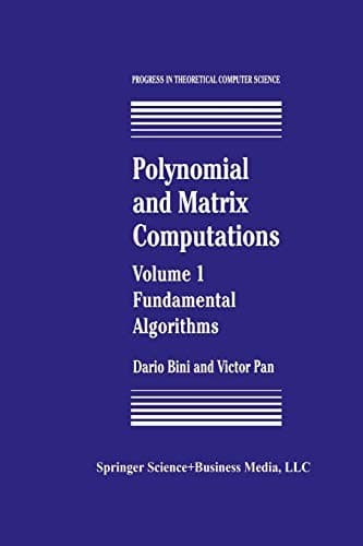 Tapa de Polynomial and Matrix Computations