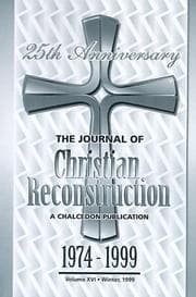 Tapa de The Journal of Christian Reconstruction, 1974-1999