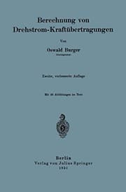 Tapa de Berechnung von Drehstrom-Kraftübertragungen