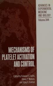Tapa de Mechanisms of platelet activation and control