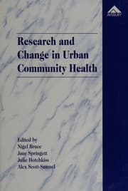 Tapa de Research and change in urban community health