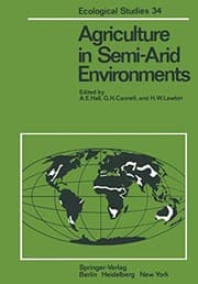 Tapa de Agriculture in Semi-Arid Environments