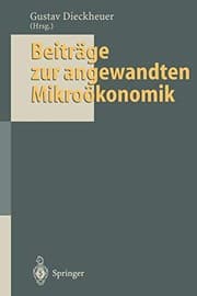 Tapa de Beiträge zur angewandten Mikroökonomik