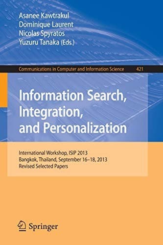 Tapa de Information Search, Integration, and Personalization