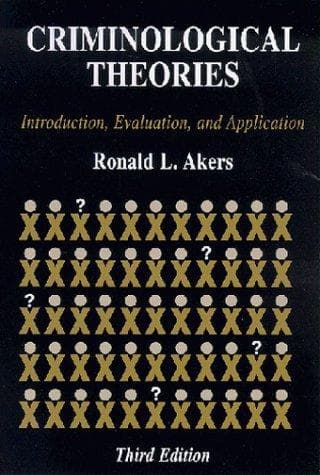 Tapa de Criminological theories