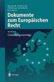 Tapa de Dokumente zum Europäischen Recht : Band 1