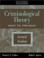 Tapa de Criminological theory