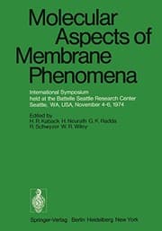 Tapa de Molecular Aspects of Membrane Phenomena