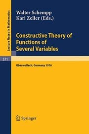 Tapa de Constructive Theory of Functions of Several Variables