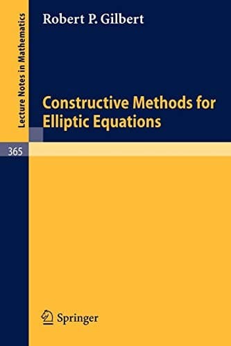 Tapa de Constructive Methods for Elliptic Equations