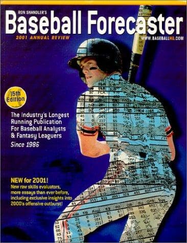 Tapa de Baseball Forecaster 2001 Annual Review