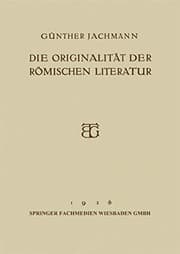 Tapa de Die Originalität der Römischen Literatur