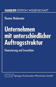 Tapa de Unternehmen mit Unterschiedlicher Auftragsstruktur